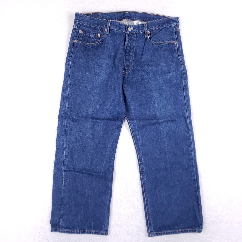 Levi's 501 Original‎ Fit Button Fly Jeans 38x27* Blue